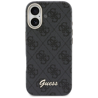 MagSafe-kotelo Apple iPhone 17:lle, Guess, 4G Script Logo, Musta