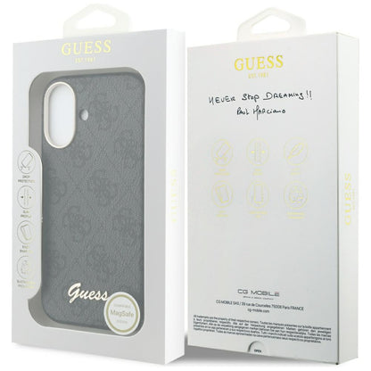 MagSafe-kotelo Apple iPhone 17:lle, Guess, 4G Script Logo, Musta