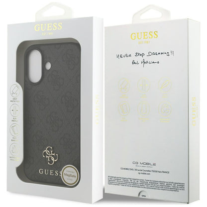 MagSafe-kotelo Apple iPhone 17:lle, Guess, 4G Small and Classic Logo, Musta