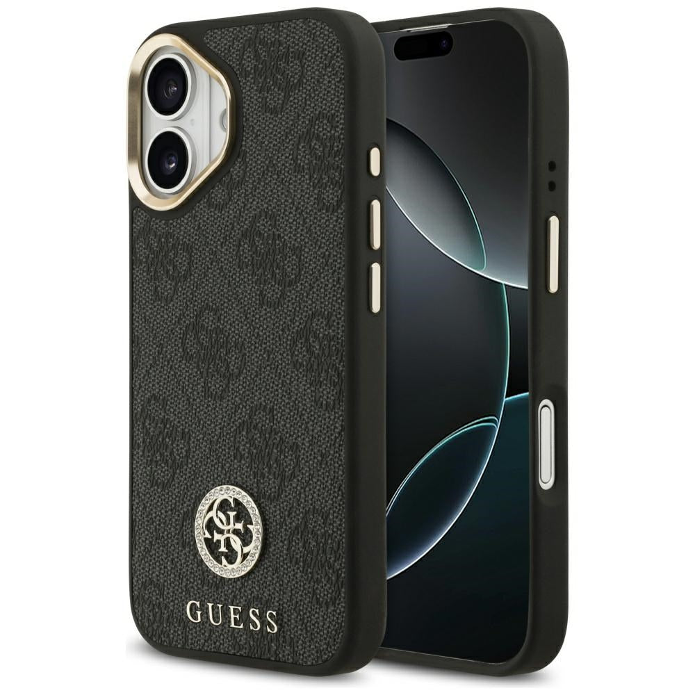 MagSafe-kotelo Apple iPhone 17:lle, Guess, 4G Strass -logo, musta