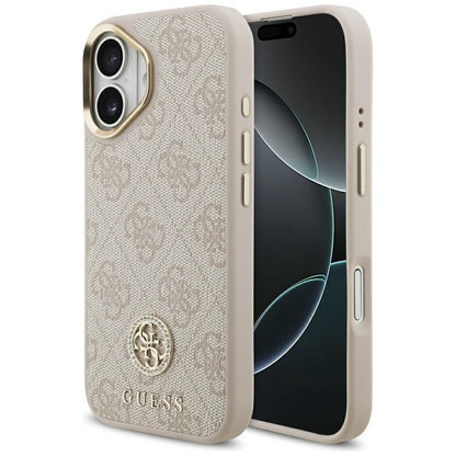 MagSafe-kotelo Apple iPhone 17:lle, Guess, 4G Strass -logo, Pinkki