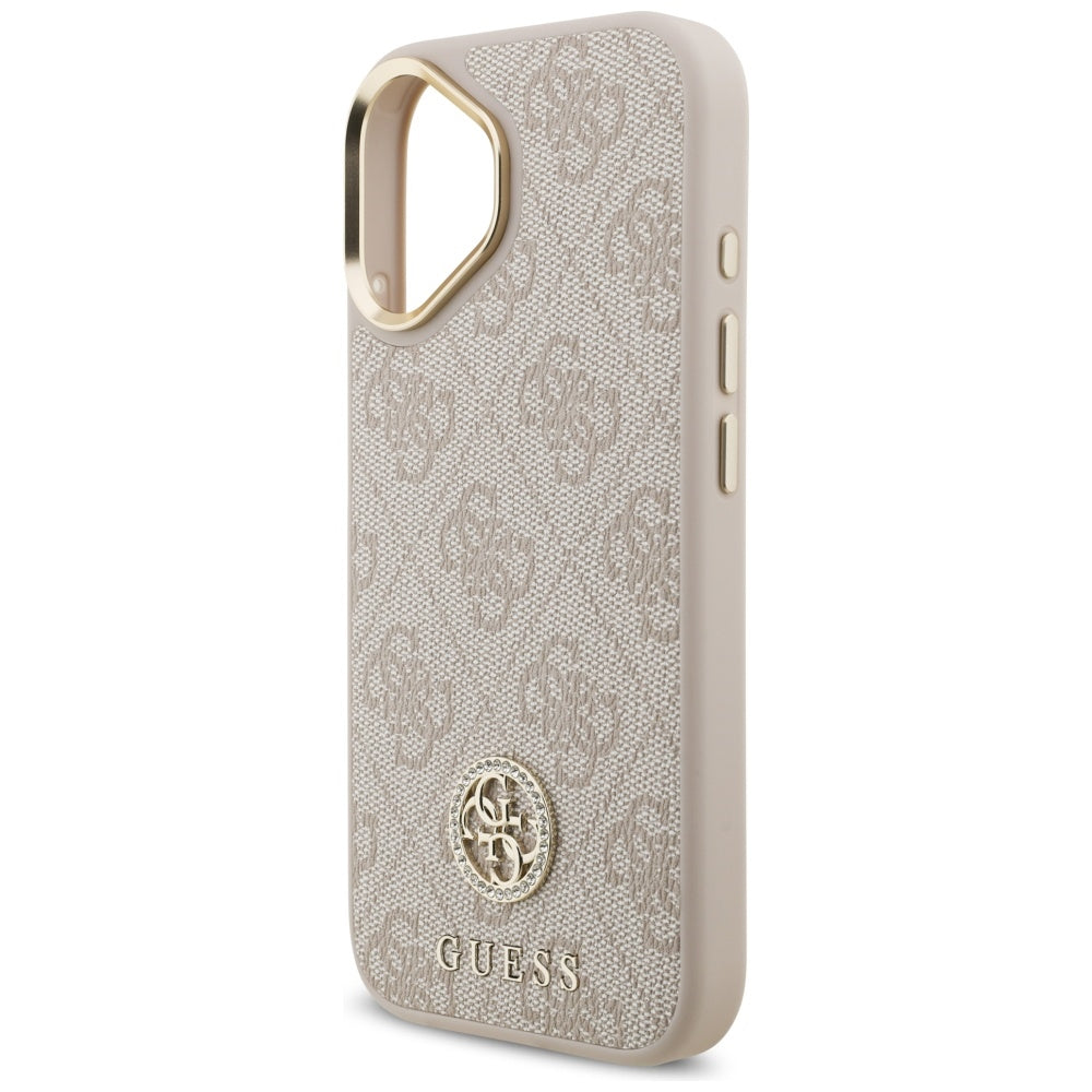 MagSafe-kotelo Apple iPhone 17:lle, Guess, 4G Strass -logo, Pinkki