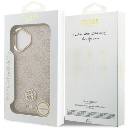 MagSafe-kotelo Apple iPhone 17:lle, Guess, 4G Strass -logo, Pinkki