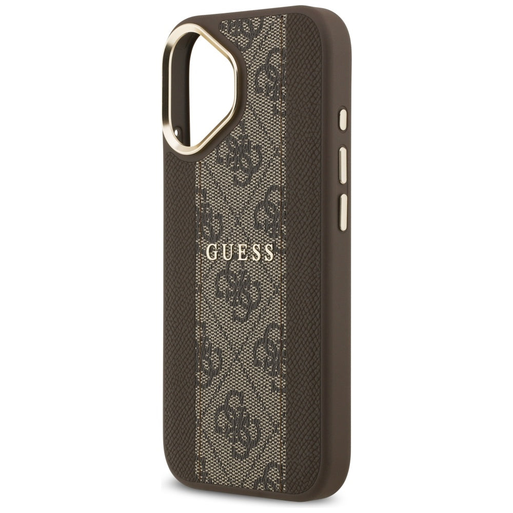 MagSafe Case for Apple iPhone 17, Guess, 4G Stripe, Brown