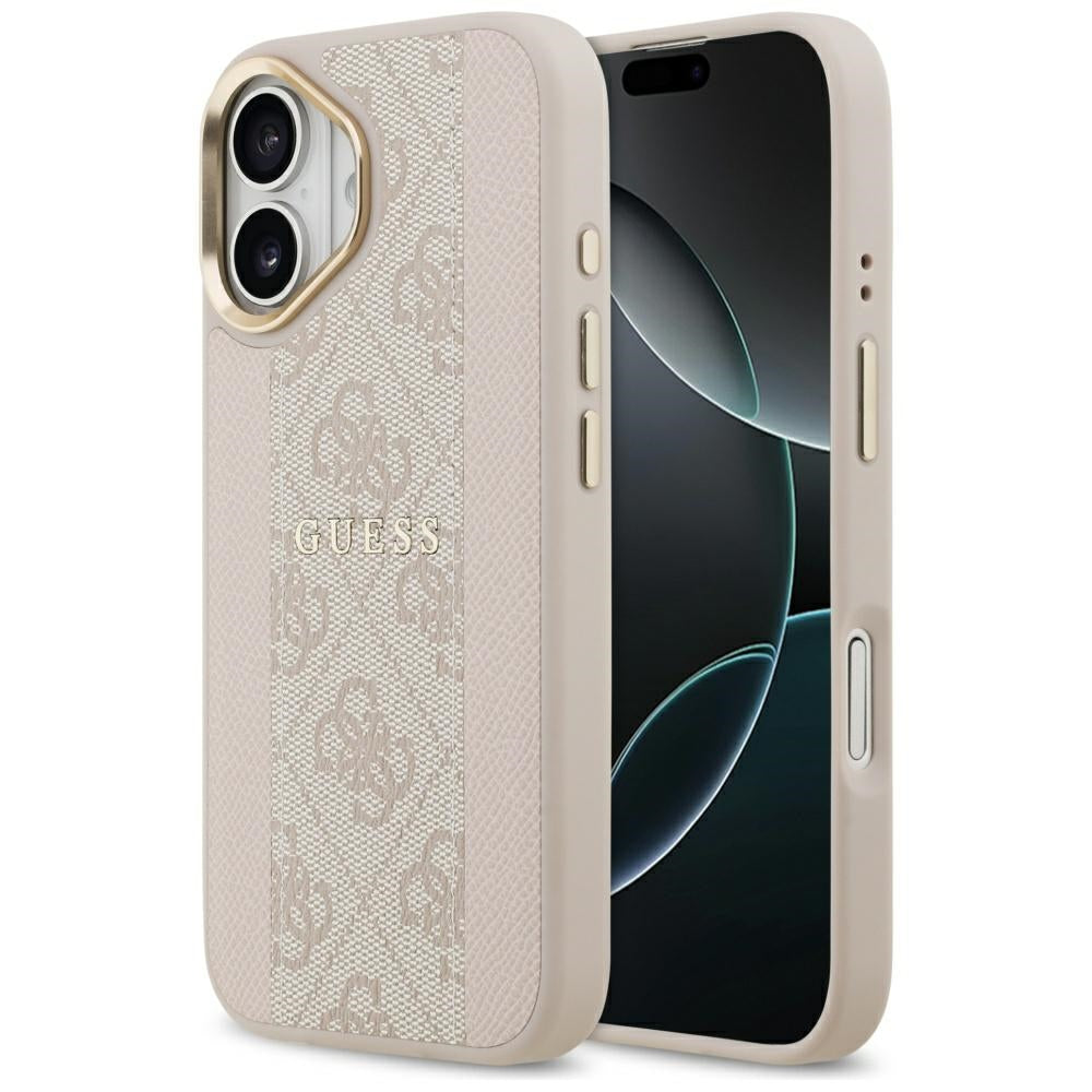 MagSafe-kotelo Apple iPhone 17:lle, Guess, 4G Stripe, Pinkki