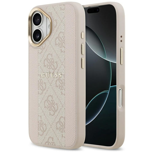 MagSafe-kotelo Apple iPhone 17:lle, Guess, 4G Stripe, Pinkki