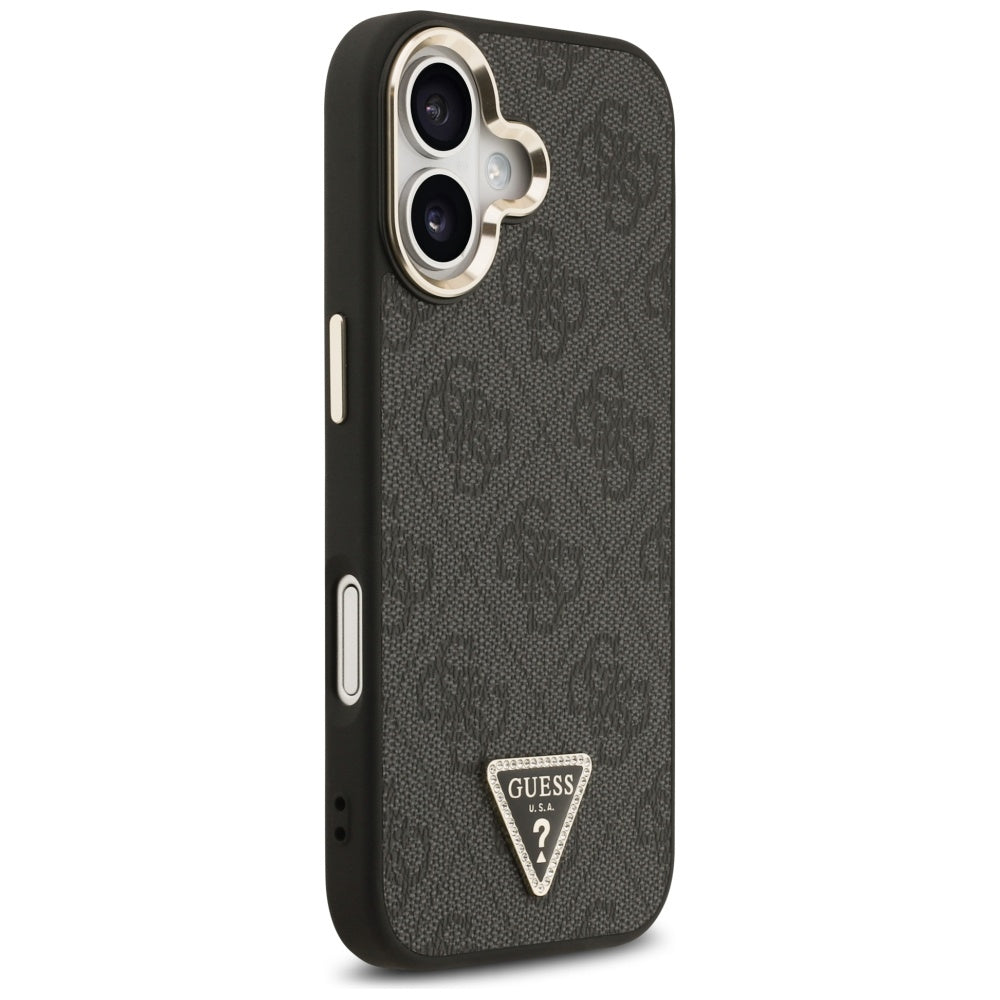 MagSafe-kotelo Apple iPhone 17:lle, Guess, 4G Triangle Diamond -logo, musta
