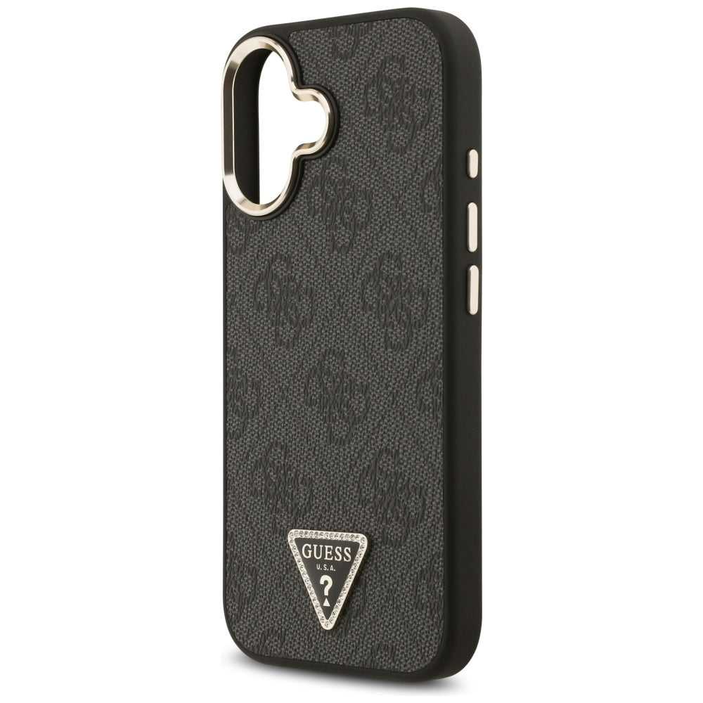 MagSafe-kotelo Apple iPhone 17:lle, Guess, 4G Triangle Diamond -logo, musta