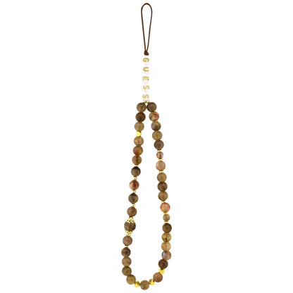 MagSafe-kotelo Apple iPhone 17:lle, Guess, 4G Triangle Logo Cord Strap, Ruskea