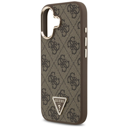 MagSafe-kotelo Apple iPhone 17:lle, Guess, 4G Triangle Logo, Kultainen Ruskea