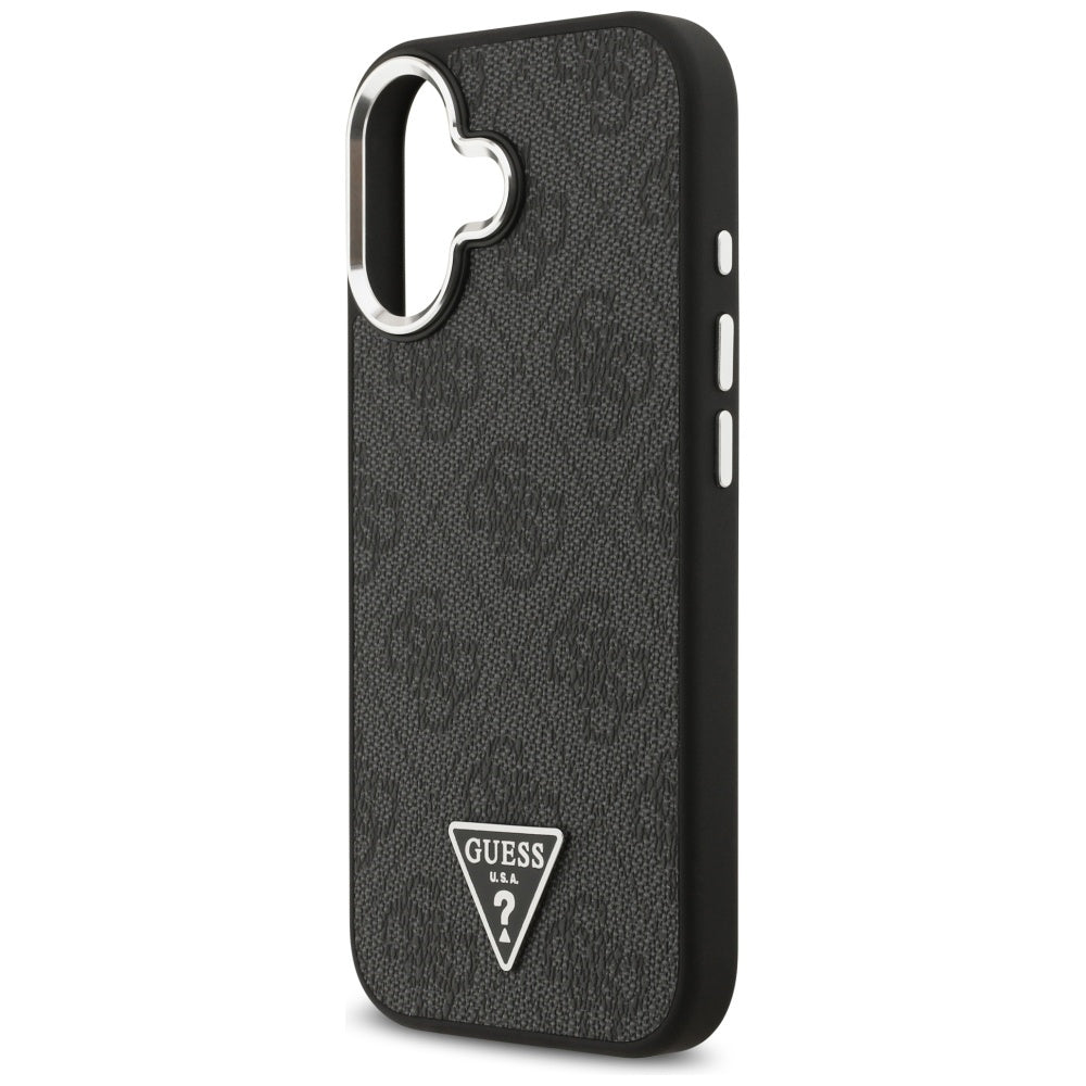 MagSafe-kotelo Apple iPhone 17:lle, Guess, 4G Triangle Logo, Musta Hopea