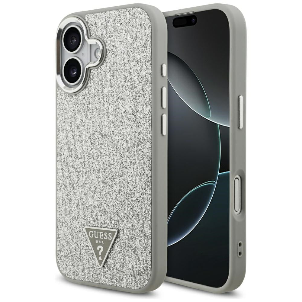 MagSafe-kotelo Apple iPhone 17:lle, Guess, Glitter Triangle Logo, Hopea