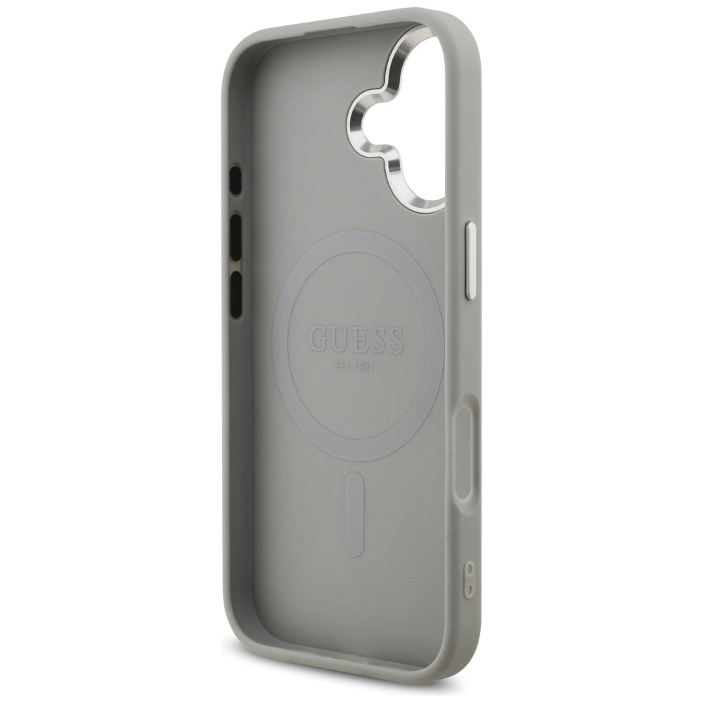 MagSafe-kotelo Apple iPhone 17:lle, Guess, Glitter Triangle Logo, Hopea