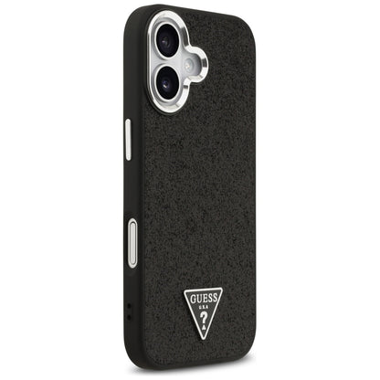 MagSafe-kotelo Apple iPhone 17:lle, Guess, Glitter Triangle Logo, Musta