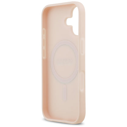 MagSafe-kotelo Apple iPhone 17:lle, Guess, Grained Flowers, Pinkki