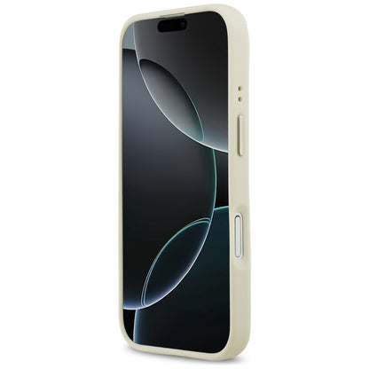 MagSafe-kotelo Apple iPhone 17:lle, Guess, Grained Strass Logo, Beige