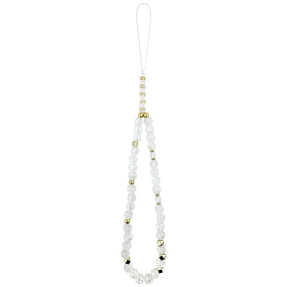 MagSafe-kotelo Apple iPhone 17:lle, Guess, IML Flowers with Pearl Strap, Valkoinen