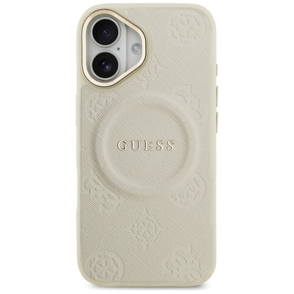 MagSafe-kotelo Apple iPhone 17:lle, Guess, Peony Hot Stamp, Beige