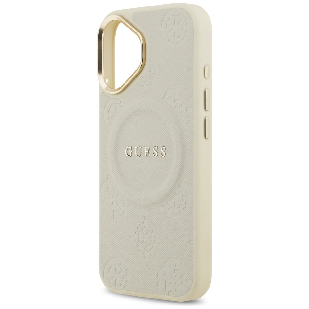 MagSafe-kotelo Apple iPhone 17:lle, Guess, Peony Hot Stamp, Beige