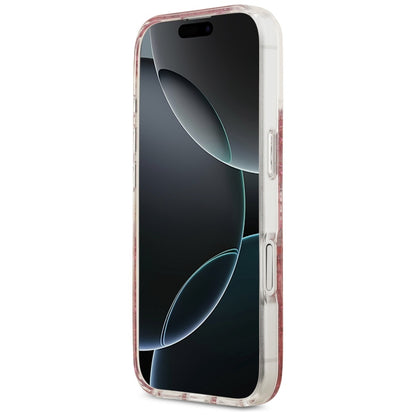 MagSafe-kotelo Apple iPhone 17:lle, Guess, Resin Bottom Glitter, Pinkki