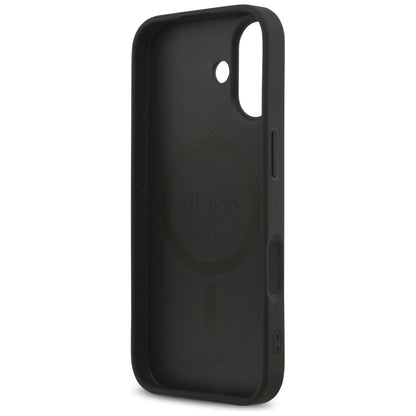 MagSafe Case for Apple iPhone 17, Guess, Saffiano Classic Logo, Black