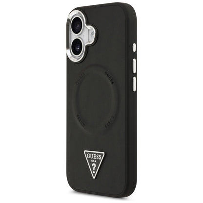 MagSafe-kotelo Apple iPhone 17:lle, Guess, Triangle Logo, Musta Hopea