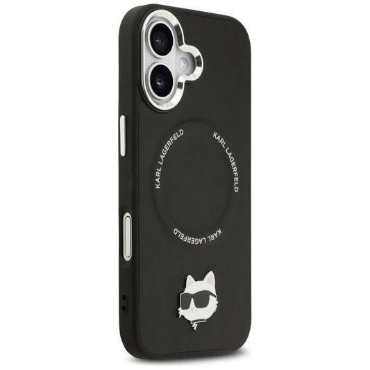 MagSafe Case for Apple iPhone 17, Karl Lagerfeld, Choupette Pin, Black