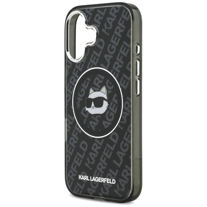 MagSafe Case for Apple iPhone 17, Karl Lagerfeld, IML Choupette's Head, Black