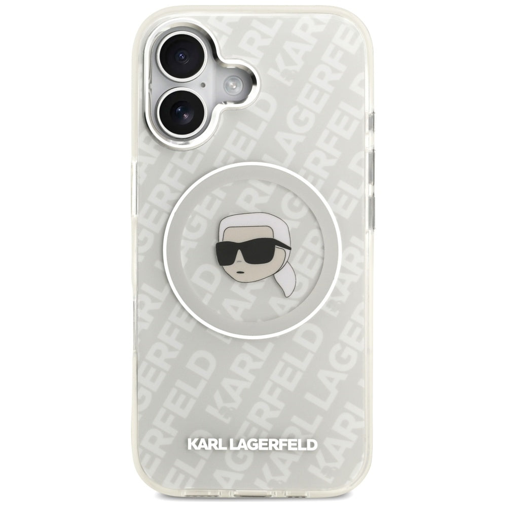 MagSafe-kotelo Apple iPhone 17:lle, Karl Lagerfeld, IML Karl`s Head, Harmaa