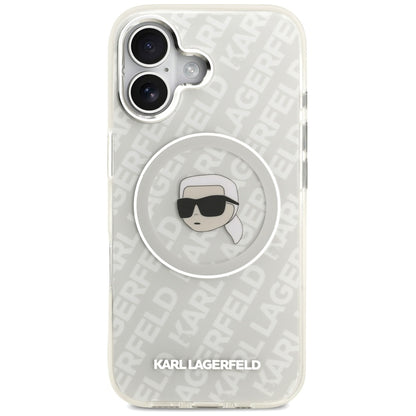 MagSafe-kotelo Apple iPhone 17:lle, Karl Lagerfeld, IML Karl`s Head, Harmaa