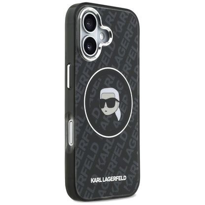 MagSafe Case for Apple iPhone 17, Karl Lagerfeld, IML Karl's Head, Black