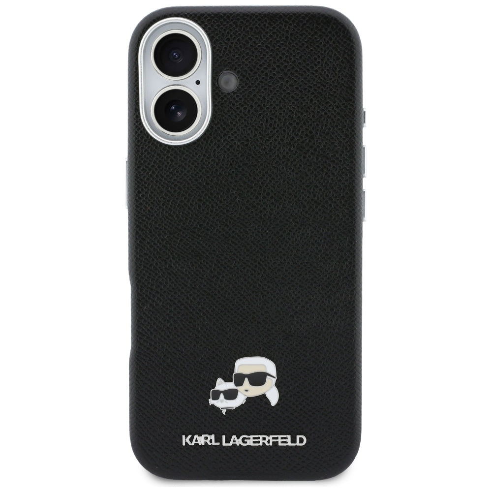 MagSafe-kotelo Apple iPhone 17:lle, Karl Lagerfeld, Karl & Choupette Head's Pin, Musta