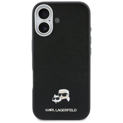 MagSafe-kotelo Apple iPhone 17:lle, Karl Lagerfeld, Karl & Choupette Head's Pin, Musta
