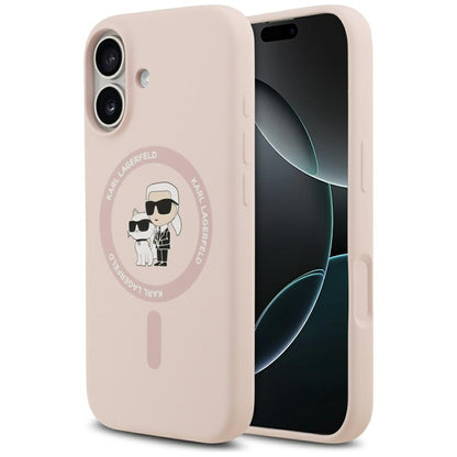 MagSafe-kotelo Apple iPhone 17:lle, Karl Lagerfeld, Ring Karl & Choupette, Pinkki