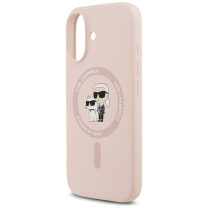 MagSafe-kotelo Apple iPhone 17:lle, Karl Lagerfeld, Ring Karl & Choupette, Pinkki