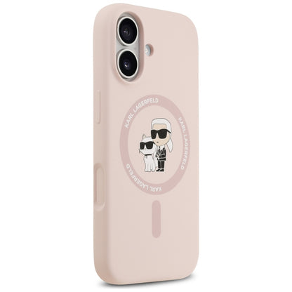 MagSafe-kotelo Apple iPhone 17:lle, Karl Lagerfeld, Ring Karl & Choupette, Pinkki
