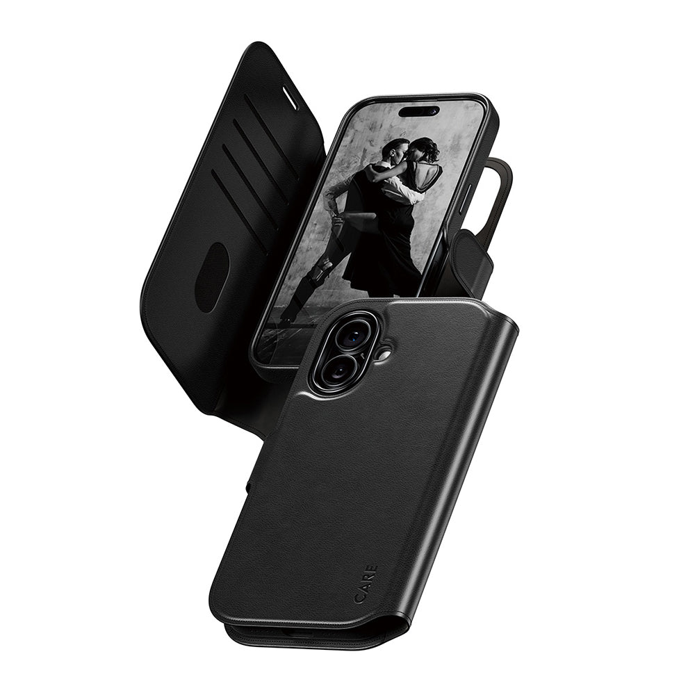 MagSafe-kotelo Apple iPhone 17:lle, PanzerGlass, Care Feature Tango Two-in-One, Musta