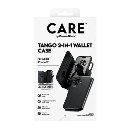 MagSafe-kotelo Apple iPhone 17:lle, PanzerGlass, Care Feature Tango Two-in-One, Musta