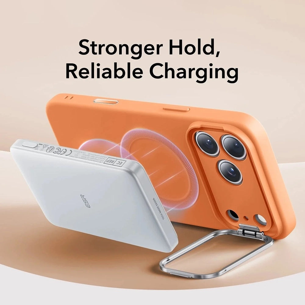 MagSafe-kotelo Apple iPhone 17 Prolle, ESR, Cloud Soft Kickstand, Oranssi