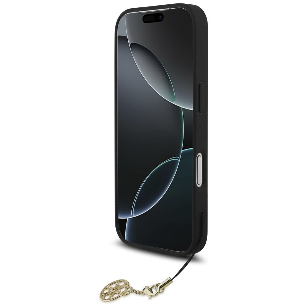 MagSafe-kotelo Apple iPhone 17 Prolle, Guess, 4G Charm Cradle, Musta