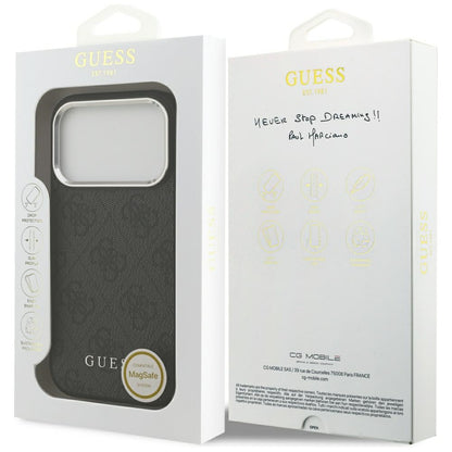 MagSafe-kotelo Apple iPhone 17 Prolle, Guess, 4G Classic Logo, Musta