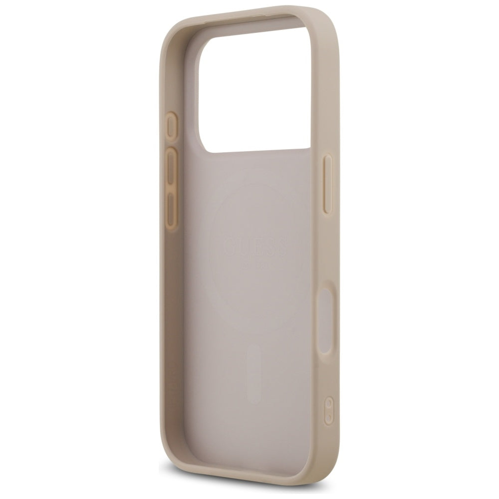 MagSafe-kotelo Apple iPhone 17 Prolle, Guess, 4G Ring Classic Logo, Pinkki