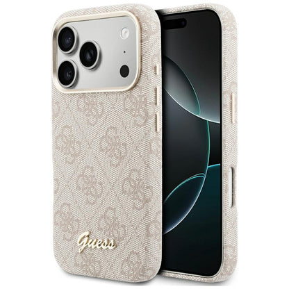 MagSafe-kotelo Apple iPhone 17 Prolle, Guess, 4G Script Logo, Pinkki