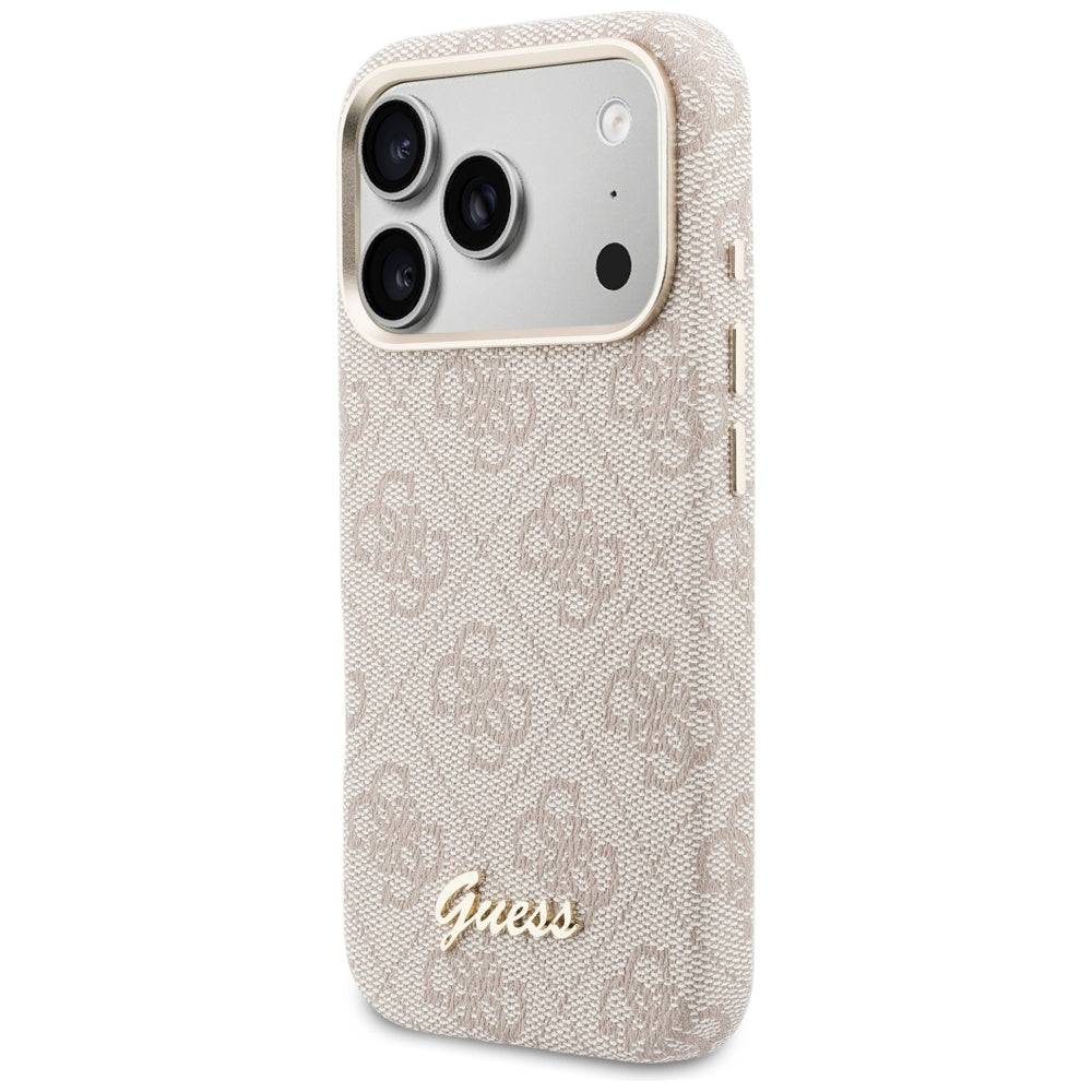 MagSafe-kotelo Apple iPhone 17 Prolle, Guess, 4G Script Logo, Pinkki