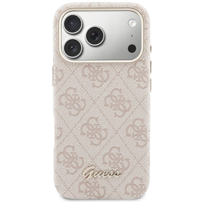 MagSafe-kotelo Apple iPhone 17 Prolle, Guess, 4G Script Logo, Pinkki
