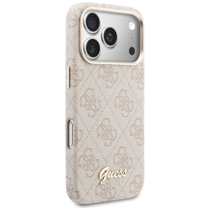 MagSafe-kotelo Apple iPhone 17 Prolle, Guess, 4G Script Logo, Pinkki