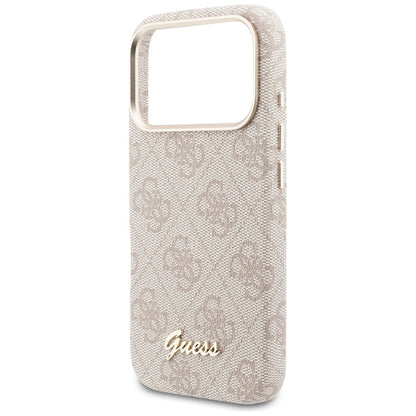 MagSafe-kotelo Apple iPhone 17 Prolle, Guess, 4G Script Logo, Pinkki
