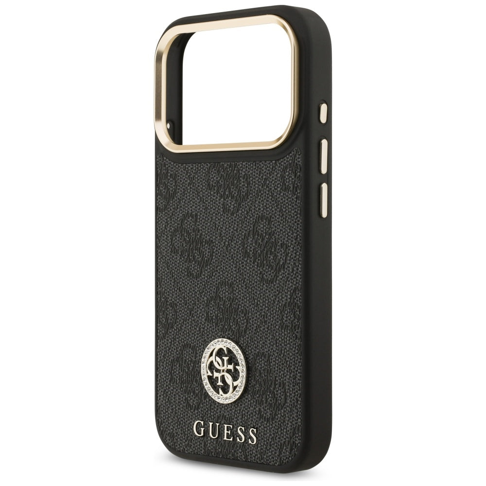 MagSafe-kotelo Apple iPhone 17 Prolle, Guess, 4G Strass -logo, Musta