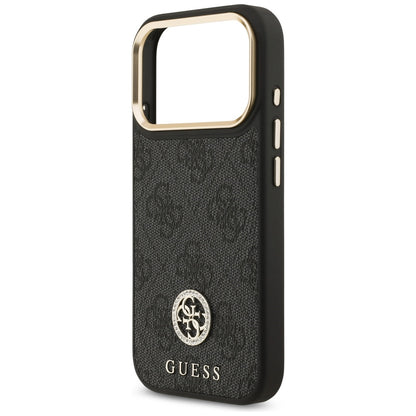 MagSafe-kotelo Apple iPhone 17 Prolle, Guess, 4G Strass -logo, Musta