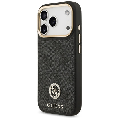 MagSafe-kotelo Apple iPhone 17 Prolle, Guess, 4G Strass -logo, Musta